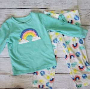 Carter 4T Rainbow pajama set